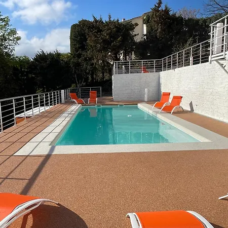 Вилла Orange On The Cote D'azur 6br 11pax Ac Private Heated Pool Bbq Mountain View Кань-сюр-Мер