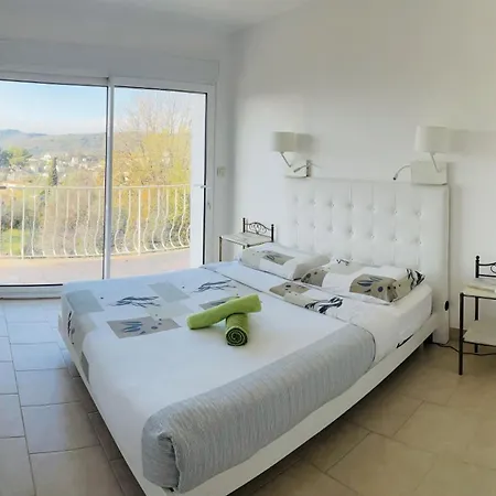 Orange On The Cote D'azur 6br 11pax Ac Private Heated Pool Bbq Mountain View *