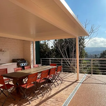 Вилла Orange On The Cote D'azur 6br 11pax Ac Private Heated Pool Bbq Mountain View