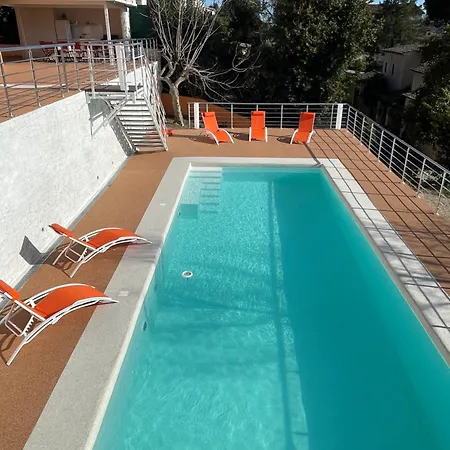 Orange On The Cote D'azur 6br 11pax Ac Private Heated Pool Bbq Mountain View