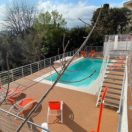 Orange On The Cote D'azur 6br 11pax Ac Private Heated Pool Bbq Mountain View Вилла Кань-сюр-Мер
