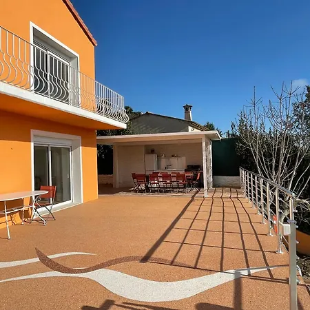 Orange On The Cote D'azur 6br 11pax Ac Private Heated Pool Bbq Mountain View Вилла Кань-сюр-Мер